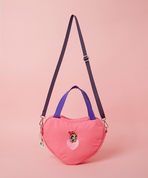 PR01.(ピーアールワン)の「【The Powerpuff Girls / パワーパフ ガールズ】 ハートバッグ(ハンドバッグ・レディース・ブルー/ピンク/グリーン・FREE)」の3枚目の写真