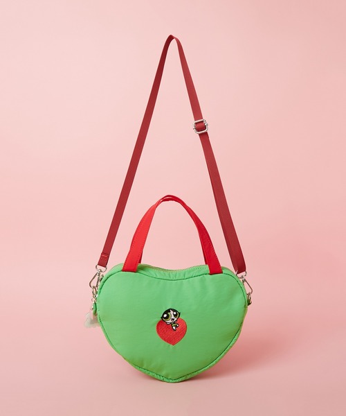PR01.(ピーアールワン)の「【The Powerpuff Girls / パワーパフ ガールズ】 ハートバッグ(ハンドバッグ・レディース・ブルー/ピンク/グリーン・FREE)」の1枚目の写真