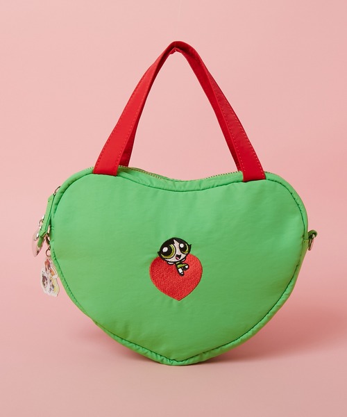 PR01.(ピーアールワン)の「【The Powerpuff Girls / パワーパフ ガールズ】 ハートバッグ(ハンドバッグ・レディース・ブルー/ピンク/グリーン・FREE)」の10枚目の写真