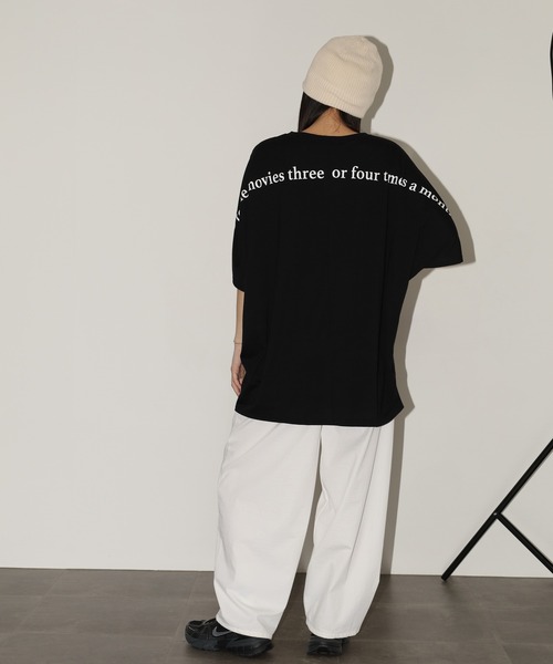 FUNALIVE(ファンアライブ)の「前後ロゴドルマンTチュニック 半端袖(Tシャツ/カットソー・レディース・モカ/カーキ/ブラック・L)」の15枚目の写真