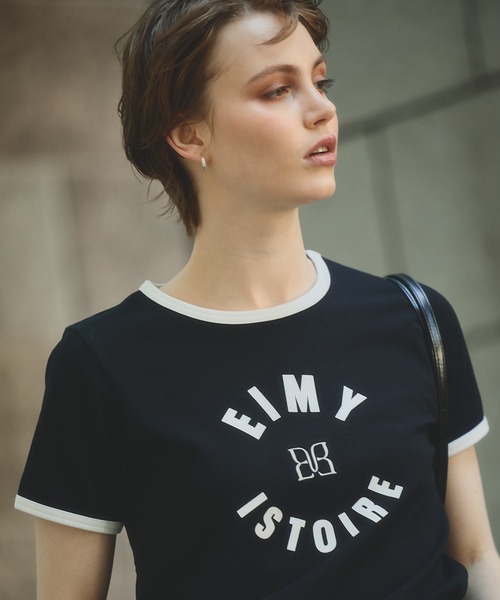 EIMY ISTOIRE（エイミーイストワール）の「【10柄展開】10周年 チャプター Tシャツ (10th Chapter T1-10) カットソー 半袖 ワンポイント ロゴ トップス（Tシャツ/カットソー・レディース・ホワイト系その他4/ホワイト系その他2/ブラック系その他2/ホワイト系その他6/ホワイト系その他5/ブラック/ホワイト系その他3/ホワイト系その他/ホワイト/ブラック系その他3/ブラック系その他・F）」の9枚目の写真