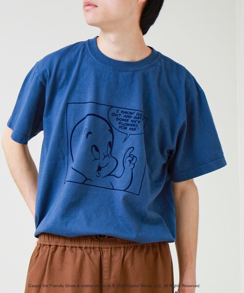 GOOD ROCK SPEED（グッドロックスピード）の「【GOOD ROCK SPEED】Casper / キャスパー / プリントTシャツ（Tシャツ/カットソー・メンズ・ブルー・L/M）」の3枚目の写真