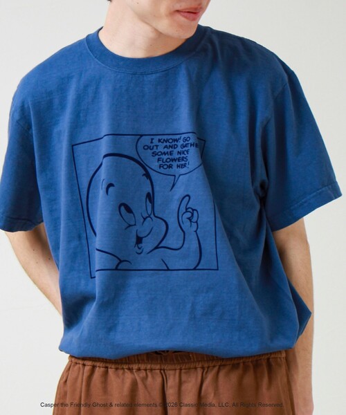 GOOD ROCK SPEED（グッドロックスピード）の「【GOOD ROCK SPEED】Casper / キャスパー / プリントTシャツ（Tシャツ/カットソー・メンズ・ブルー・L/M）」の4枚目の写真