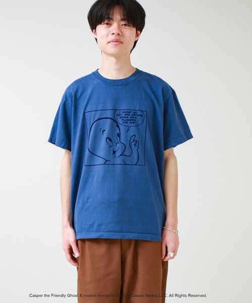 GOOD ROCK SPEED（グッドロックスピード）の「【GOOD ROCK SPEED】Casper / キャスパー / プリントTシャツ（Tシャツ/カットソー・メンズ・ブルー・L/M）」の7枚目の写真