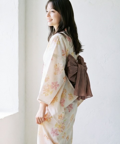 Catherine Cottage(キャサリンコテージ)の「2WAYセパレート浴衣セット(lady's)(浴衣・レディース・ピンク系5/ベージュ系9/ダークネイビー/ブルー系5/ライラック系9/レッド系9/モーブ系6/ブラック系9/ブルー系6/グリーン×ピンク/オレンジ系6/ピンク系6/ホワイト×ブルー/ネイビー系5・FREE)」の14枚目の写真