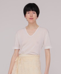 sheer knit tee(シアーニットTシャツ)