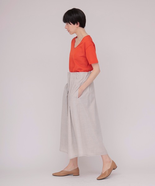 DRESSLAVE(ドレスレイブ)の「sheer knit tee(シアーニットTシャツ)(ニット/セーター・レディース・ホワイト/オレンジ・38)」の9枚目の写真