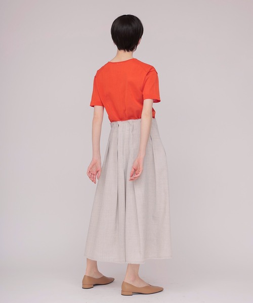 DRESSLAVE(ドレスレイブ)の「sheer knit tee(シアーニットTシャツ)(ニット/セーター・レディース・ホワイト/オレンジ・38)」の10枚目の写真
