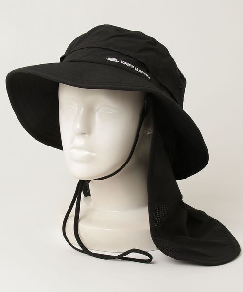 KRIFF MAYER（クリフメイヤー）の「【KRIFF MAYER/クリフメイヤー】2way タレ付きエアリーアドベンチャーハット（ハット・メンズ・グリーン/ベージュ/ブラック・FREE）」の2枚目の写真