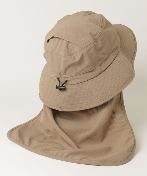 KRIFF MAYER（クリフメイヤー）の「【KRIFF MAYER/クリフメイヤー】2way タレ付きエアリーアドベンチャーハット（ハット・メンズ・グリーン/ベージュ/ブラック・FREE）」の4枚目の写真