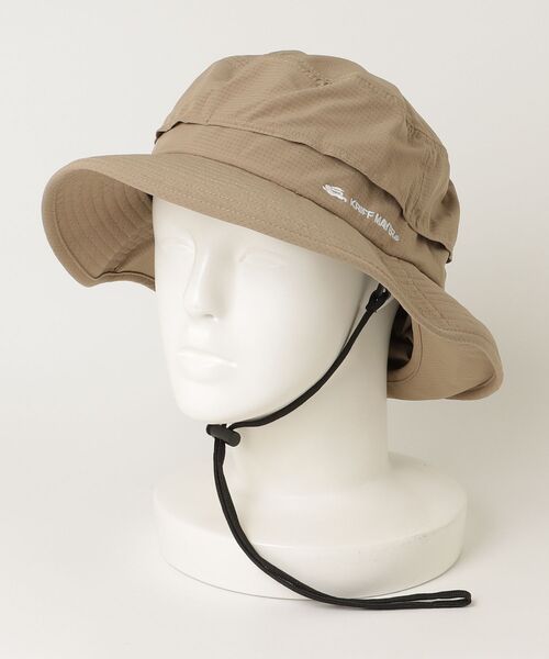 KRIFF MAYER（クリフメイヤー）の「【KRIFF MAYER/クリフメイヤー】2way タレ付きエアリーアドベンチャーハット（ハット・メンズ・グリーン/ベージュ/ブラック・FREE）」の5枚目の写真