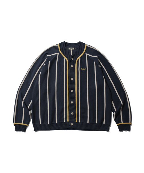 Varsity Raglan Knit Cardigan — тёмно‑синий
