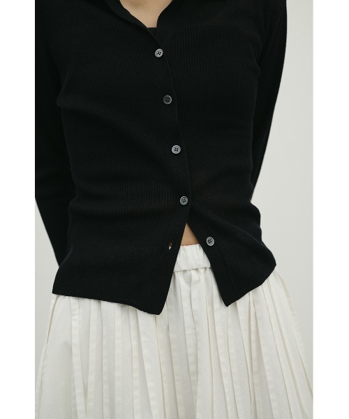 STYLEMIXER（スタイルミキサー）の「スキッパーニットトップ（ニット/セーター・レディース・ミント/ホワイト/ブラック・FREE）」の19枚目の写真