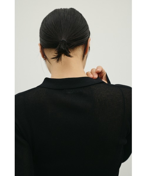 STYLEMIXER（スタイルミキサー）の「スキッパーニットトップ（ニット/セーター・レディース・ミント/ホワイト/ブラック・FREE）」の22枚目の写真