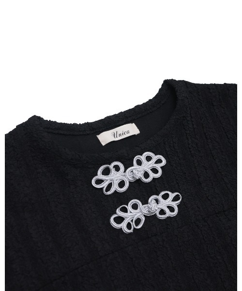 unica(ユニカ)の「China botanポケットワンピース(ワンピース・キッズ・オフホワイト/ブラック・L/XL)」の21枚目の写真
