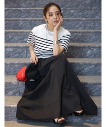 JUSGLITTY | ニットＴ×ドロストスカートＳＥＴ(ワンピース)