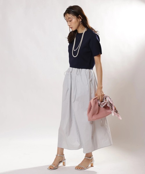 JUSGLITTY（ジャスグリッティー）の「ニットＴ×ドロストスカートＳＥＴ（ワンピース・レディース・ブラック系その他/ピンク/レッド/ネイビー・1/2）」の21枚目の写真