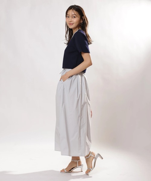 JUSGLITTY（ジャスグリッティー）の「ニットＴ×ドロストスカートＳＥＴ（ワンピース・レディース・ブラック系その他/ピンク/レッド/ネイビー・1/2）」の22枚目の写真