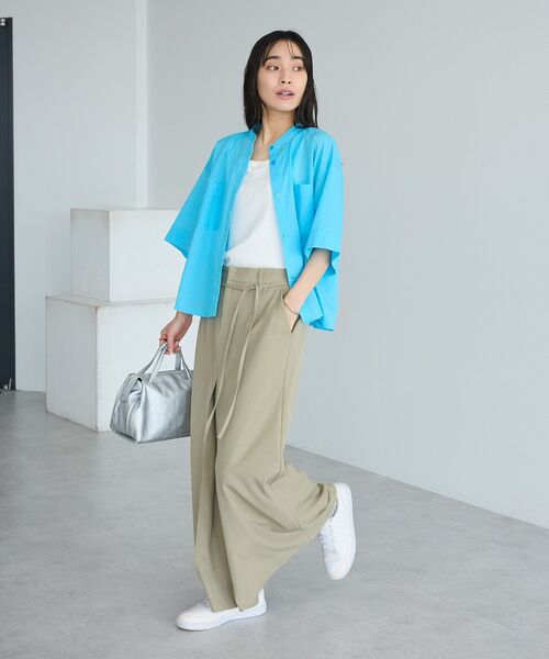 CRAFT STANDARD BOUTIQUE(クラフトスタンダードブティック)の「バックギャザーポンチョシャツ ◆(シャツ/ブラウス・レディース・ブラック系その他3/ホワイト系その他7/ブルー/ライトピンク・FREE)」の10枚目の写真