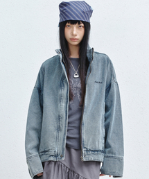 NICK&NICOLE(�j�b�N�A���h�j�R�[��)��DENIM ZIP-UP JACKET_BLUE(MA-1)