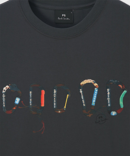PS Paul Smith(ピーエスポールスミス)の「カラビナグラフィック 半袖Tシャツ / 162554 011R(Tシャツ/カットソー・メンズ・チャコールグレー/ダークオレンジ/ホワイト・SMALL/MEDIUM/LARGE/X-LARGE/XX-LARGE)」の8枚目の写真