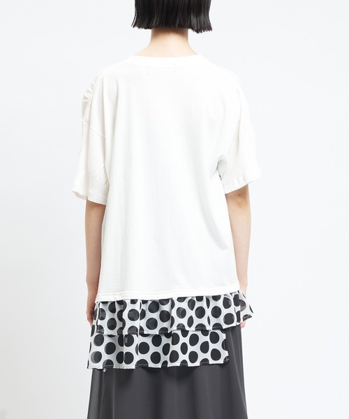 gomme(ゴム)の「リンクスヘムダブルT(Tシャツ/カットソー・レディース・ブラック/ホワイト/パープル・MEDIUM)」の16枚目の写真