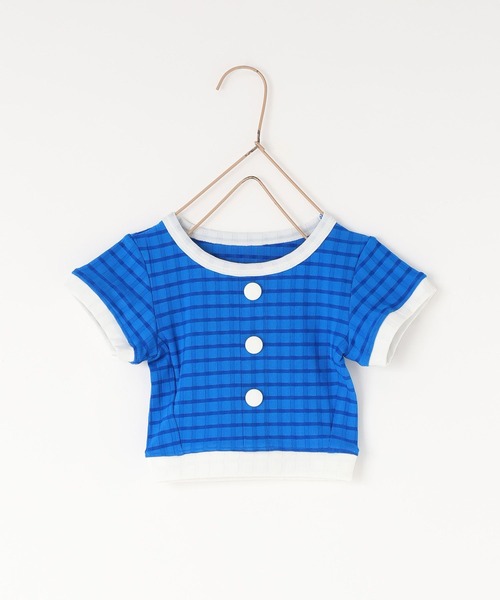 LOWRYS FARM(ローリーズファーム)の「SWIM/パイピング 661820(水着・キッズ・ブルー/オレンジ・130cm/120cm/110cm)」の7枚目の写真