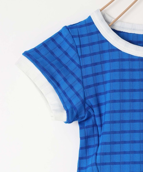 LOWRYS FARM(ローリーズファーム)の「SWIM/パイピング 661820(水着・キッズ・ブルー/オレンジ・130cm/120cm/110cm)」の10枚目の写真