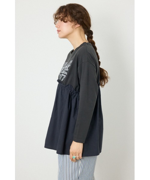 RODEO CROWNS WIDE BOWL(ロデオクラウンズワイドボウル)の「フレアドッキングトップス(その他トップス・レディース・オフホワイト/チャコールグレー/ライトグリーン・FREE)」の5枚目の写真