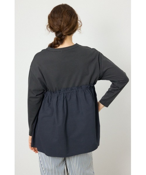 RODEO CROWNS WIDE BOWL(ロデオクラウンズワイドボウル)の「フレアドッキングトップス(その他トップス・レディース・オフホワイト/チャコールグレー/ライトグリーン・FREE)」の6枚目の写真