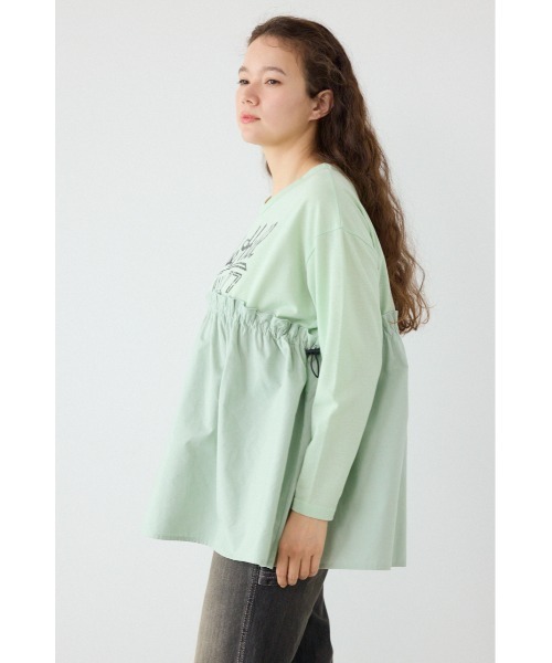 RODEO CROWNS WIDE BOWL(ロデオクラウンズワイドボウル)の「フレアドッキングトップス(その他トップス・レディース・オフホワイト/チャコールグレー/ライトグリーン・FREE)」の10枚目の写真