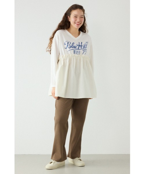 RODEO CROWNS WIDE BOWL(ロデオクラウンズワイドボウル)の「フレアドッキングトップス(その他トップス・レディース・オフホワイト/チャコールグレー/ライトグリーン・FREE)」の17枚目の写真