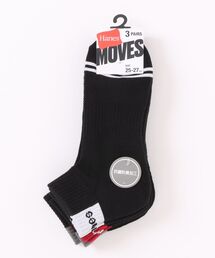 UNIIT（ユニット）の「【HANES/ヘインズ】MOVES ショートレングス切り替えソックス 3足組（ソックス/靴下）」