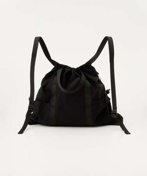 Honeys（ハニーズ）の「【非フッ素撥水加工】マルチｗａｙナップサック（バックパック/リュック・レディース・ベージュ/アイボリー/ブラック・FREE）」の21枚目の写真