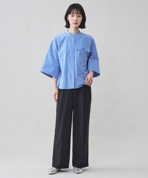 CAST:(キャストコロン)の「【CAST COLON】【接触冷感】ビックポケットクロップドシャツ(シャツ/ブラウス・レディース・ピンク系その他2/ブルー系その他2/ホワイト・M/S)」の8枚目の写真