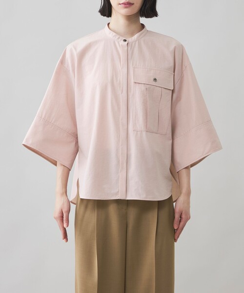 CAST:(キャストコロン)の「【CAST COLON】【接触冷感】ビックポケットクロップドシャツ(シャツ/ブラウス・レディース・ピンク系その他2/ブルー系その他2/ホワイト・M/S)」の9枚目の写真