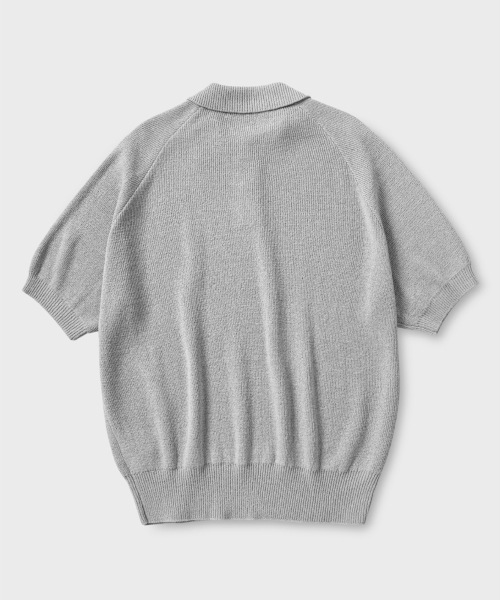 NONBLANK(ノンブランク)の「ラグランハーフスリーブカラーニット_GREY(ニット/セーター・レディース・その他・LARGE/MEDIUM/SMALL/X-LARGE)」の3枚目の写真