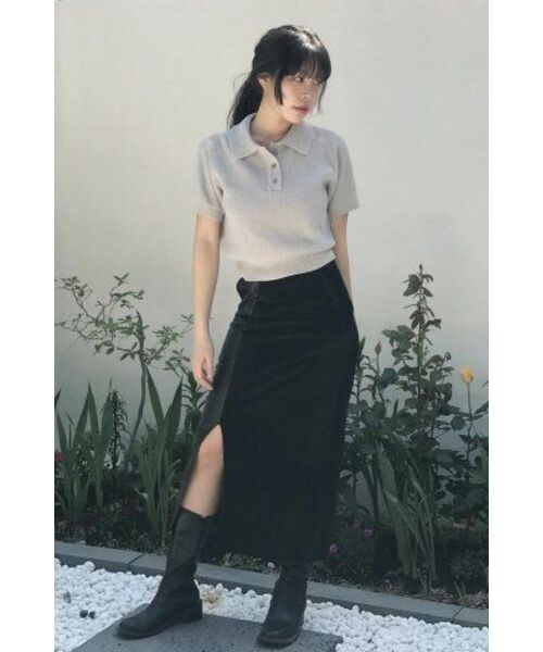 NONBLANK(ノンブランク)の「ラグランハーフスリーブカラーニット_GREY(ニット/セーター・レディース・その他・LARGE/MEDIUM/SMALL/X-LARGE)」の12枚目の写真