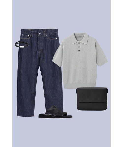 NONBLANK(ノンブランク)の「ラグランハーフスリーブカラーニット_GREY(ニット/セーター・レディース・その他・LARGE/MEDIUM/SMALL/X-LARGE)」の5枚目の写真
