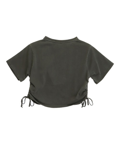 ANAP(アナップ)の「ワッペンロゴ サイドギャザー ピグメントTシャツ(Tシャツ/カットソー・レディース・ホワイト/ブルー/ダークアッシュ・F)」の19枚目の写真