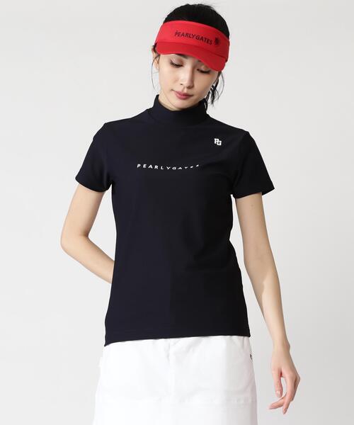 セール】4WAYストレッチリップル半袖ハイネックカットソー（Tシャツ