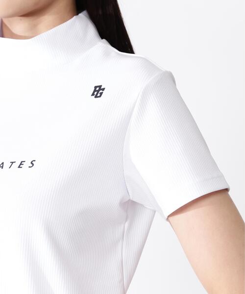 PEARLY GATES(パーリーゲイツ)の「4WAYストレッチリップル半袖ハイネックカットソー(Tシャツ/カットソー・レディース・ピンク/ホワイト/ネイビー・SMALL/MEDIUM/LARGE)」の9枚目の写真