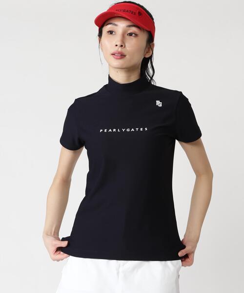 PEARLY GATES(パーリーゲイツ)の「4WAYストレッチリップル半袖ハイネックカットソー(Tシャツ/カットソー・レディース・ピンク/ホワイト/ネイビー・SMALL/MEDIUM/LARGE)」の20枚目の写真