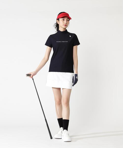 PEARLY GATES(パーリーゲイツ)の「4WAYストレッチリップル半袖ハイネックカットソー(Tシャツ/カットソー・レディース・ピンク/ホワイト/ネイビー・SMALL/MEDIUM/LARGE)」の22枚目の写真