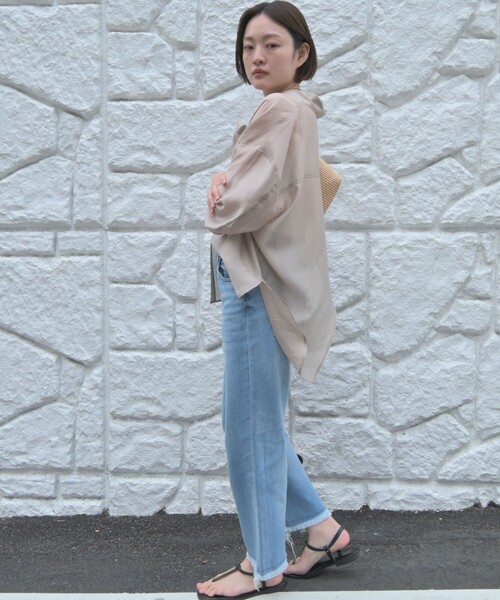 Healthy denim(ヘルシーデニム)の「【healthy denim】Nachos フレアデニムパンツ(デニムパンツ・レディース・ライトブルー・38/36/34)」の20枚目の写真