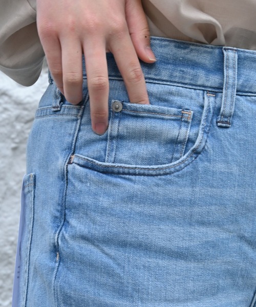 Healthy denim(ヘルシーデニム)の「【healthy denim】Nachos フレアデニムパンツ(デニムパンツ・レディース・ライトブルー・38/36/34)」の13枚目の写真