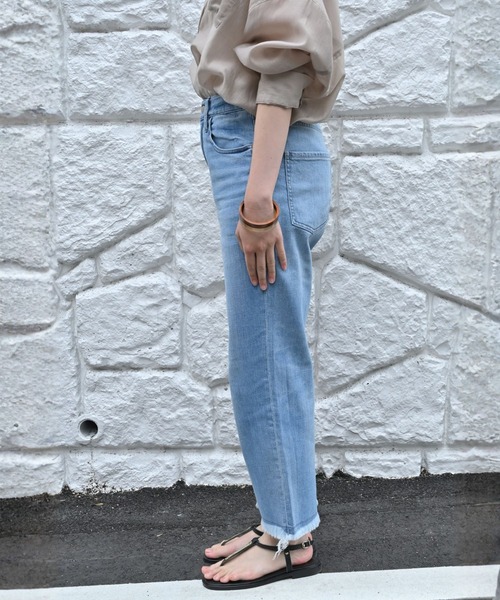 Healthy denim(ヘルシーデニム)の「【healthy denim】Nachos フレアデニムパンツ(デニムパンツ・レディース・ライトブルー・38/36/34)」の10枚目の写真