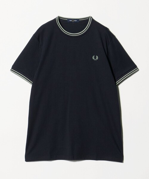 FRED PERRY(フレッドペリー)の「<FRED PERRY>ツインティップ Tシャツ(Tシャツ/カットソー・メンズ・オフホワイト/オリーブ/ネイビー/ブラック・M/XL/L)」の16枚目の写真