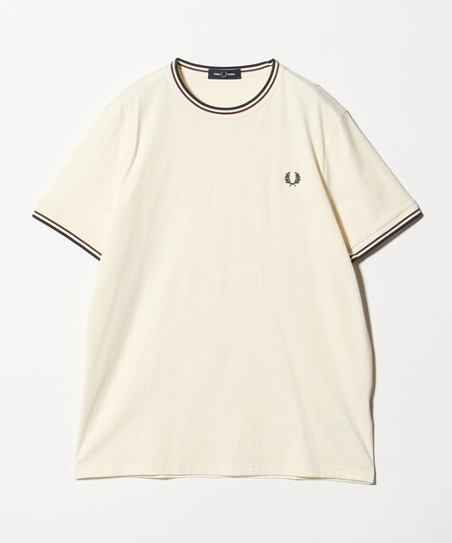 FRED PERRY(フレッドペリー)の「<FRED PERRY>ツインティップ Tシャツ(Tシャツ/カットソー・メンズ・オフホワイト/オリーブ/ネイビー/ブラック・M/XL/L)」の22枚目の写真