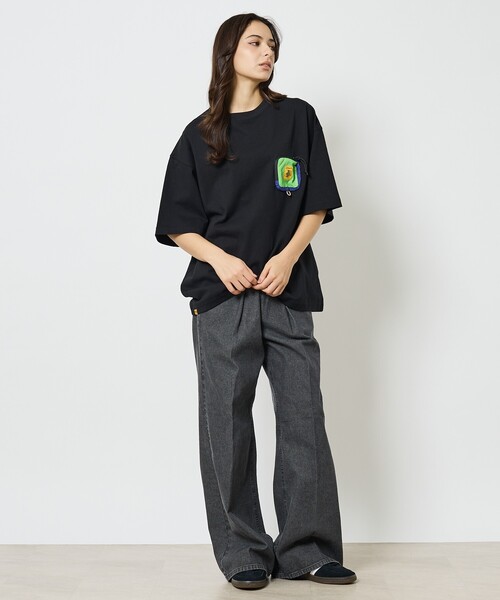 COBMASTER(コブマスター)の「【COBMASTER / コブマスター】Zip Wallet Loose Tシャツ / ジップウォレット 付きTシャツ/ユニセックス(Tシャツ/カットソー・メンズ・ブラック/ホワイト/ピンク・M/L)」の8枚目の写真